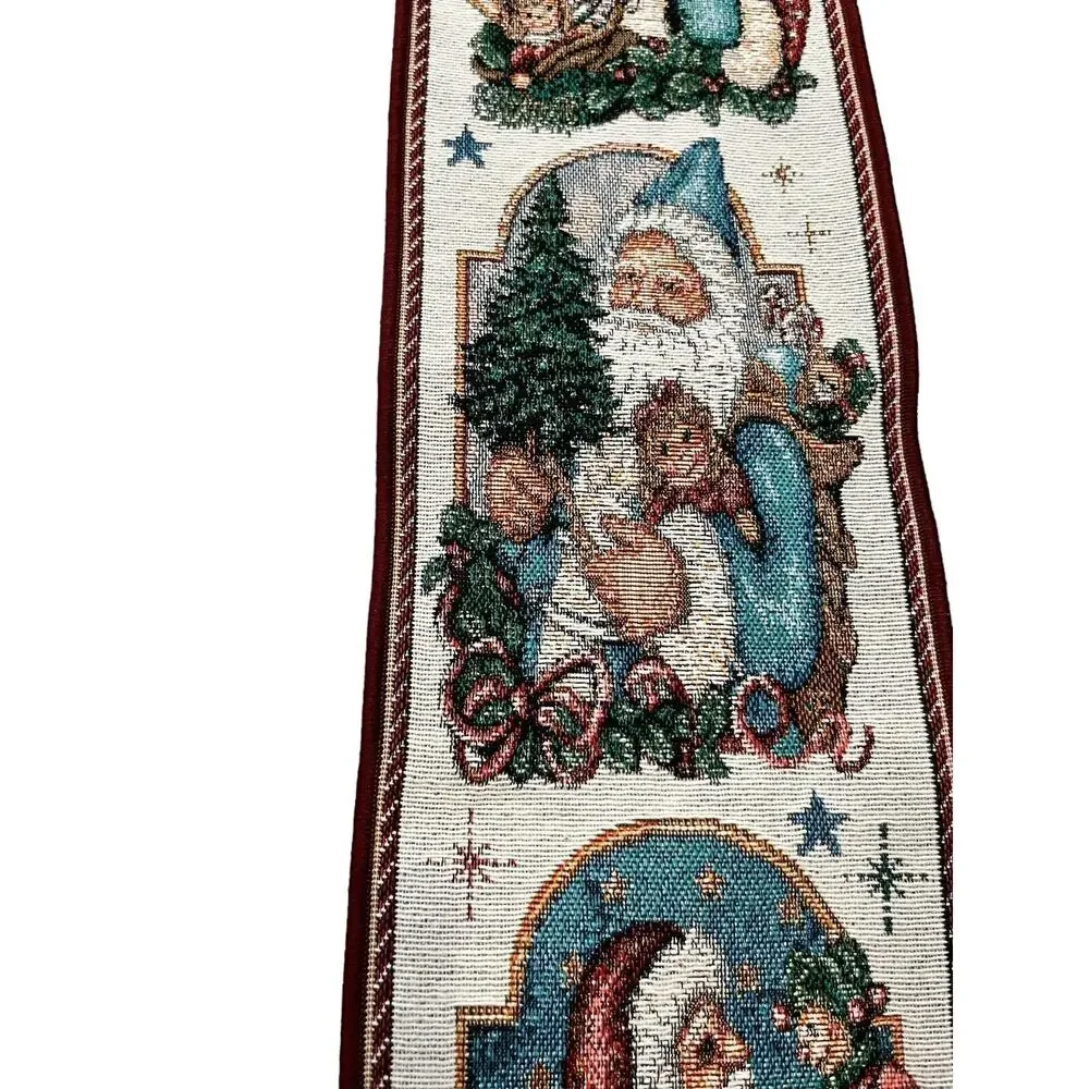 Bin Bin Tent USA Made Tapestry Bell Pull The Santa Classics MA9167 41” Long